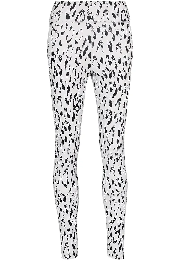 adidas by Stella McCartney leopardmönstrade leggings - Vit