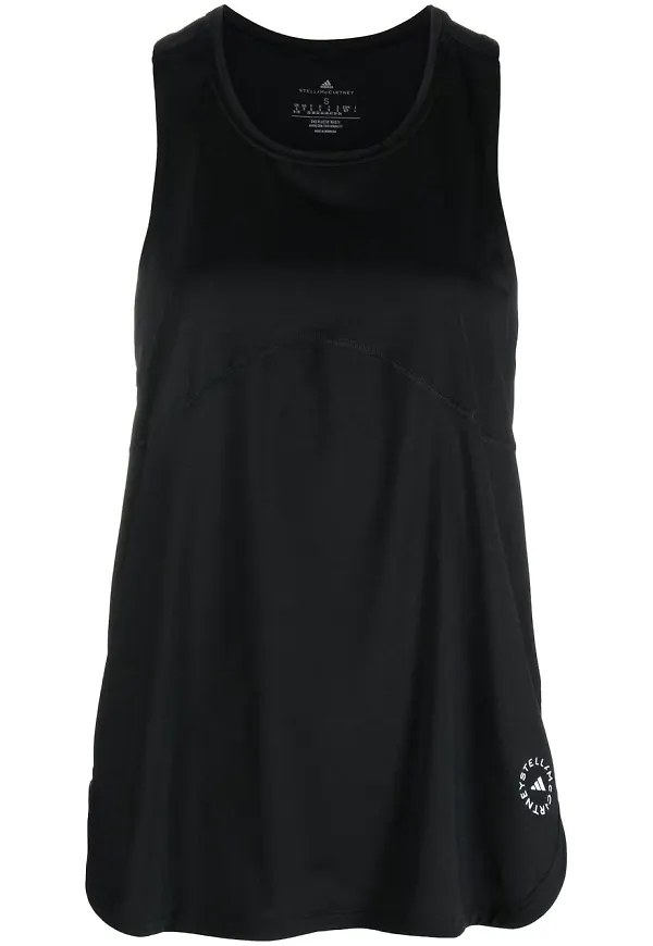 adidas by Stella McCartney linne med brottarrygg - Svart
