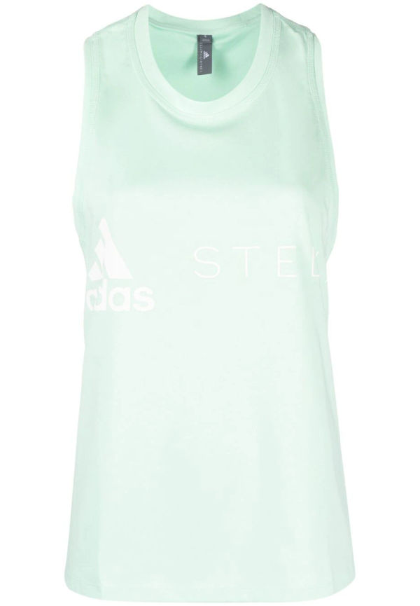 adidas by Stella McCartney linne med logotyp - Grön