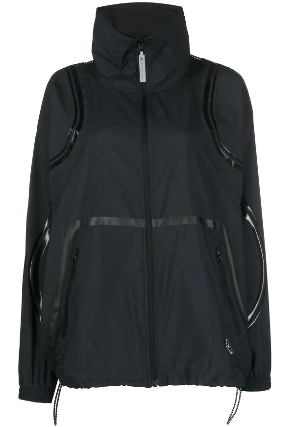 adidas by Stella McCartney lättviktsjacka med meshpanel - Svart