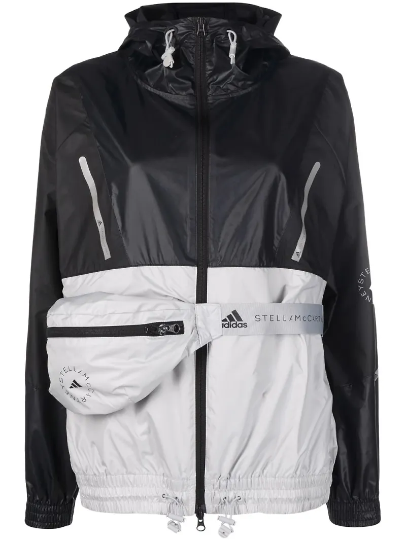 adidas by Stella McCartney lättviktsjacka med midjeväska - Svart
