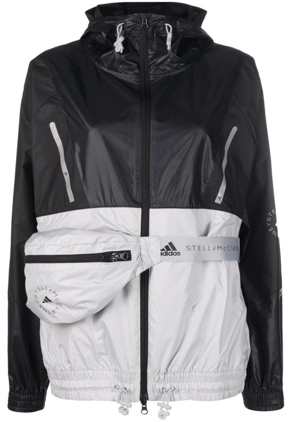adidas by Stella McCartney lättviktsjacka med midjeväska - Svart