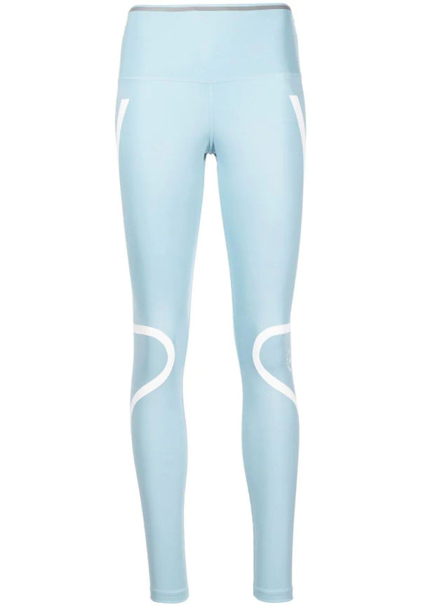 adidas by Stella McCartney löparleggings med logotyp - Grå