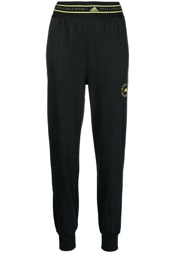 adidas by Stella McCartney mjukisbyxor med logotypband - Svart
