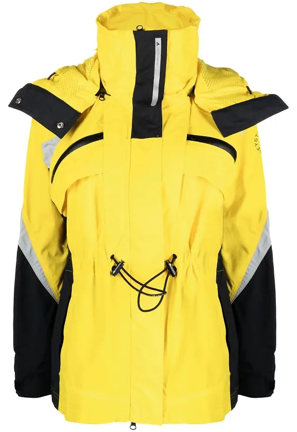 adidas by Stella McCartney parkas med huva - Gul
