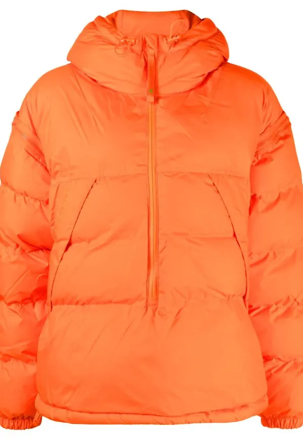 adidas by Stella McCartney puffjacka med huva - Orange