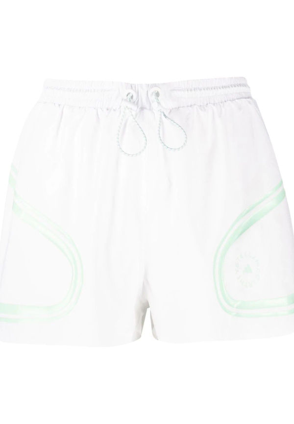 adidas by Stella McCartney randiga mjukisshorts - Vit