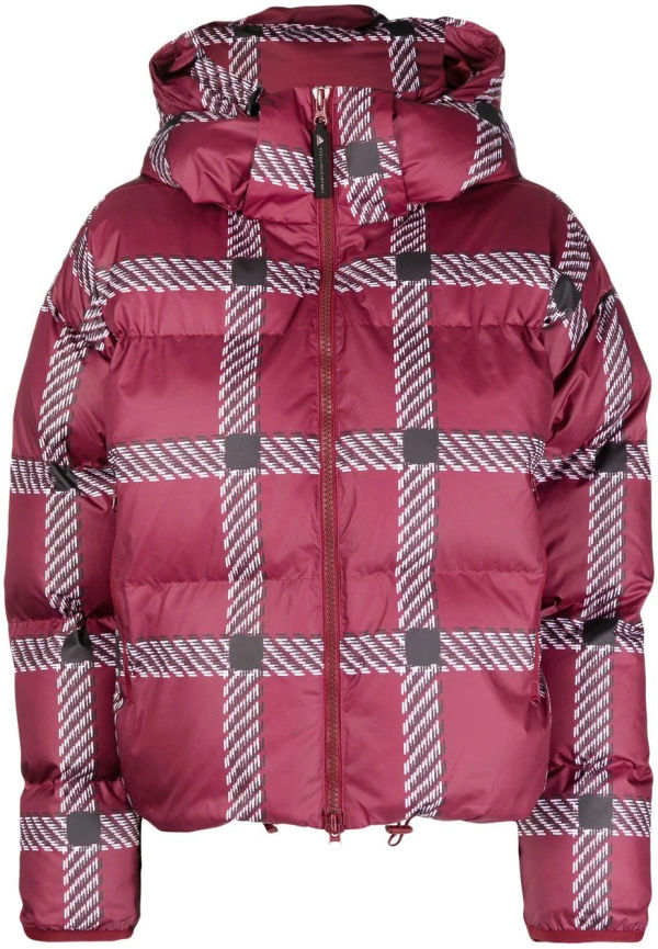 adidas by Stella McCartney rutig puffjacka - Röd