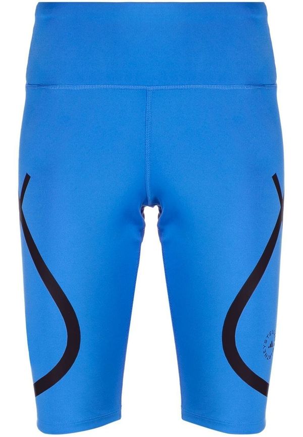 adidas by Stella McCartney shorts med hög midja - Blå