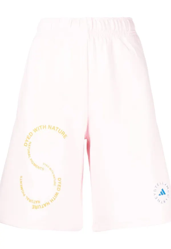 adidas by Stella McCartney shorts med logotyp - Rosa