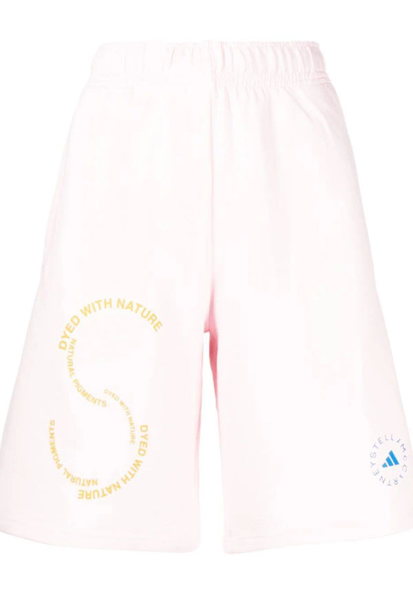 adidas by Stella McCartney shorts med logotyp - Rosa