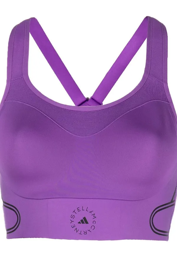 adidas by Stella McCartney sport-BH med korsremmar - Lila