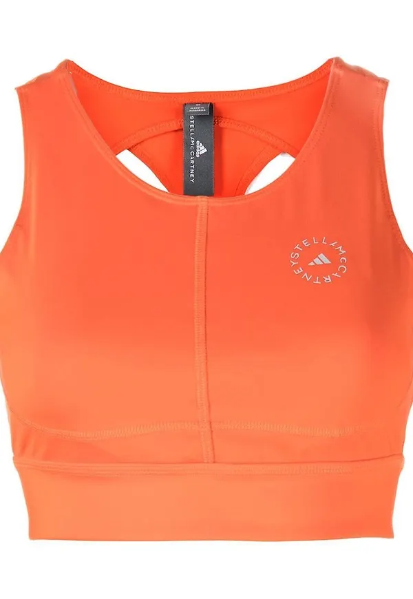 adidas by Stella McCartney sport-BH med logotyp - Orange