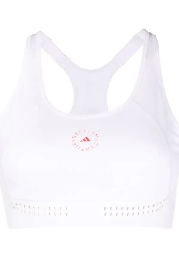 adidas by Stella McCartney sport-BH med logotyp - Svart