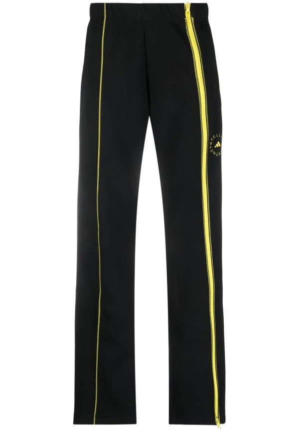 adidas by Stella McCartney sweatpants med vida ben - Svart