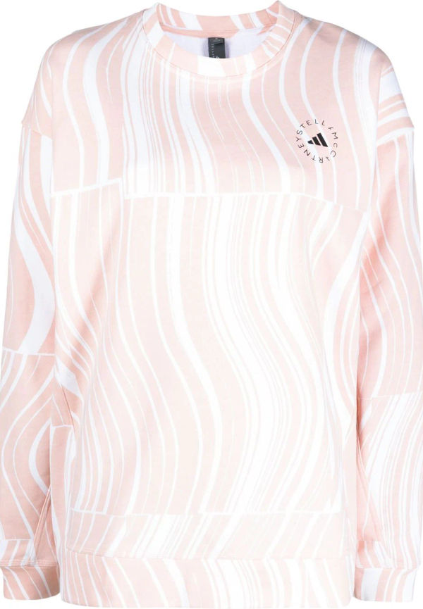 adidas by Stella McCartney sweatshirt med logotyp - Rosa