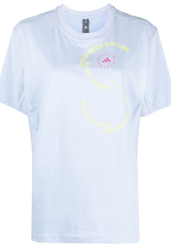 adidas by Stella McCartney t-shirt med logotyp - Lila