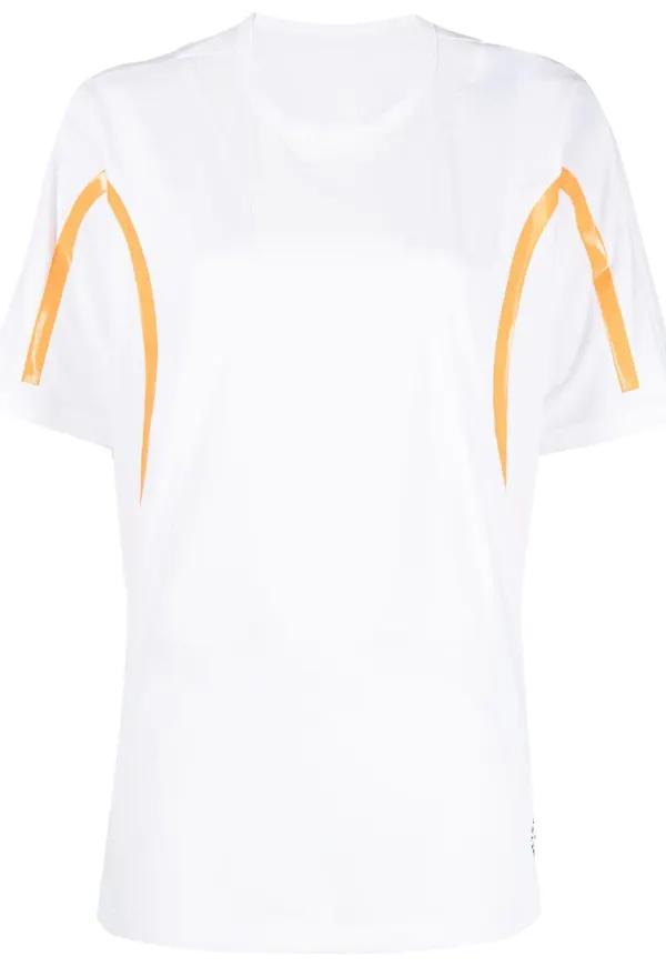 adidas by Stella McCartney t-shirt med logotyp - Vit