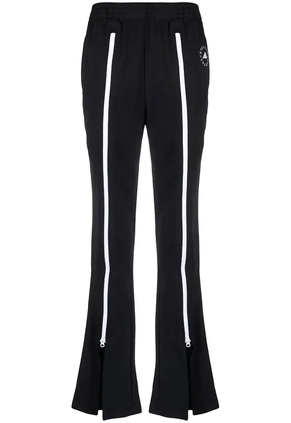 adidas by Stella McCartney trackpants med dragkedja och logotyp - Svart