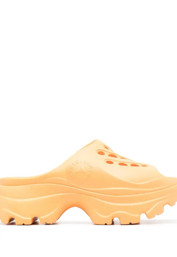 adidas by Stella McCartney träskor med präglad logotyp - Orange
