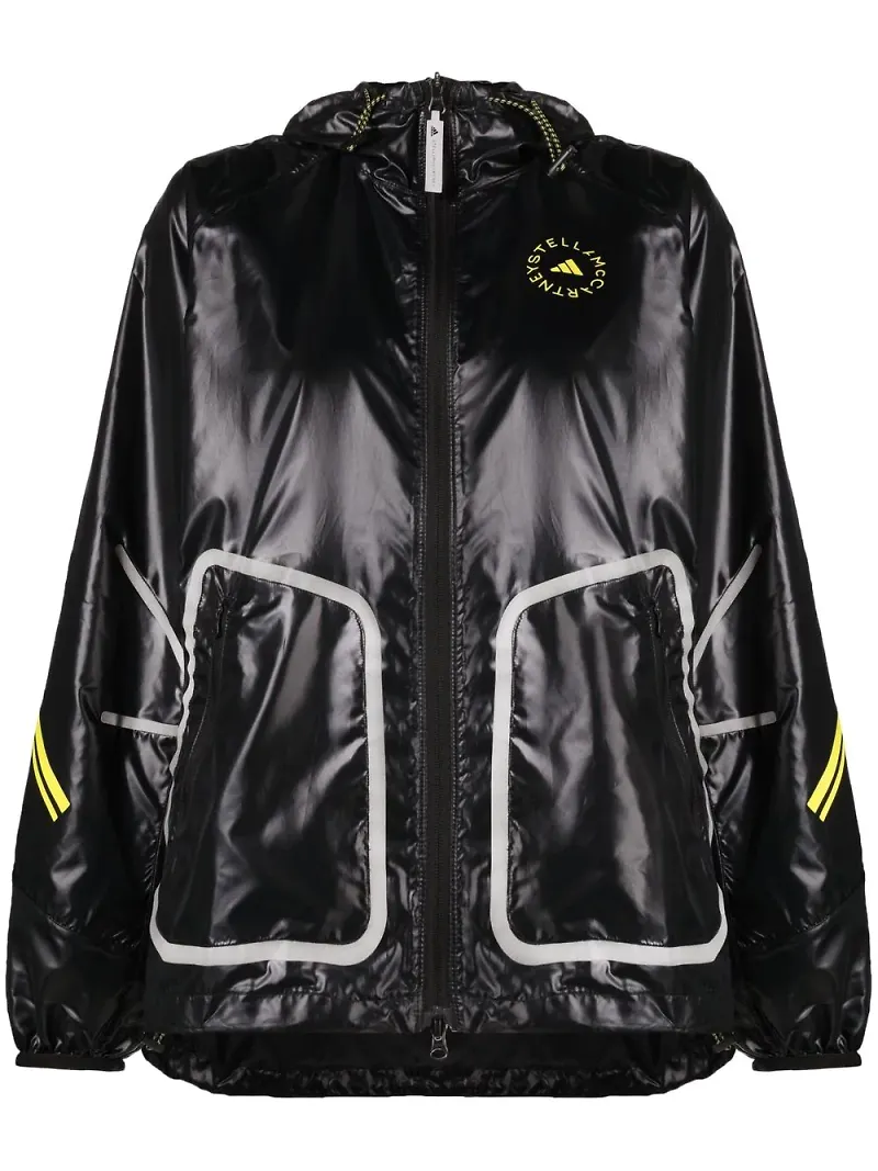 adidas by Stella McCartney TruePace jacka med logotyp - Svart