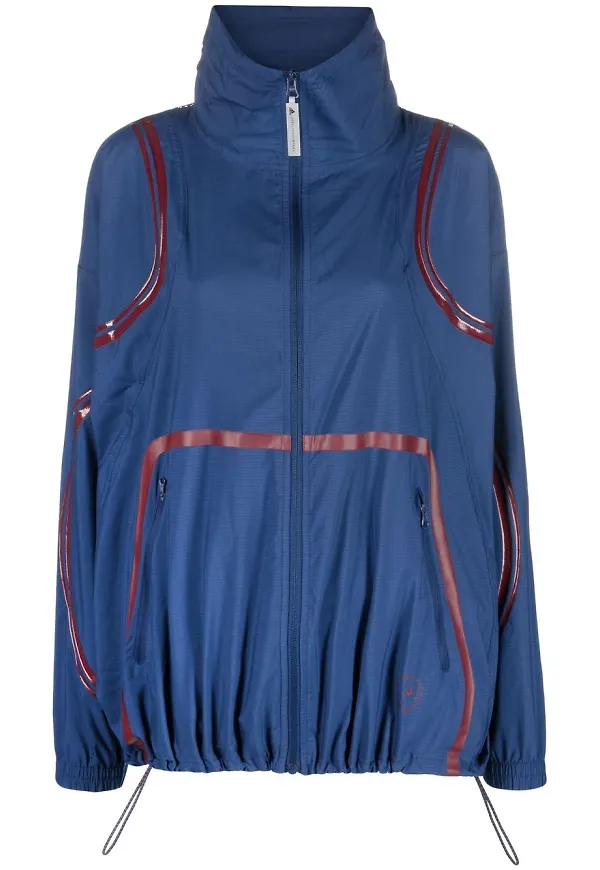 adidas by Stella McCartney TruePace träningsjacka med banddetalj - Blå