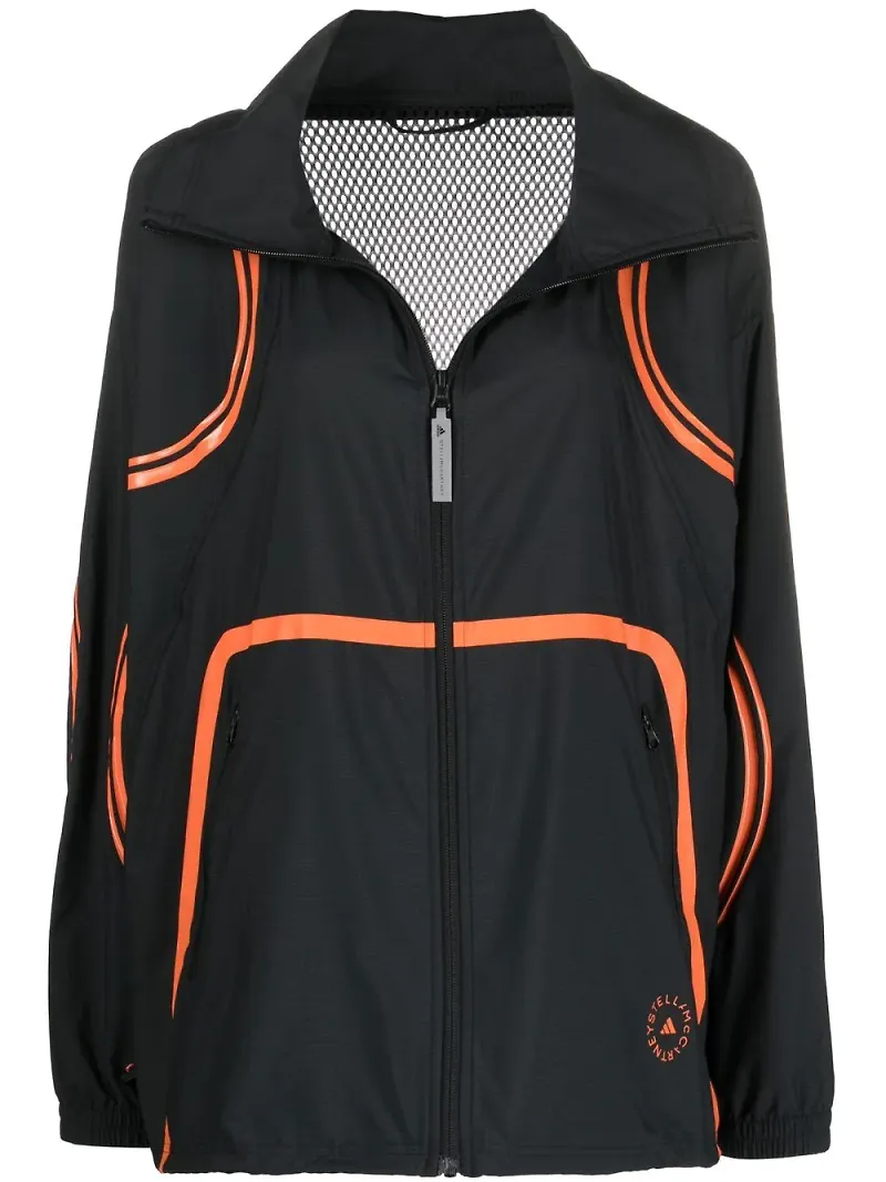 adidas by Stella McCartney TruePace vindjacka med hög krage - Svart