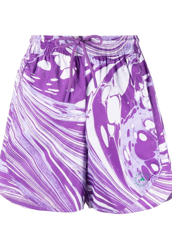 adidas by Stella McCartney TruePurpose träningsshorts med tryck - Lila