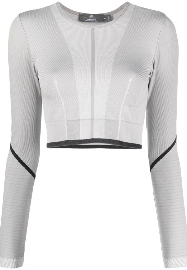 adidas by Stella McCartney TrueStrength cut-out crop top - Grå