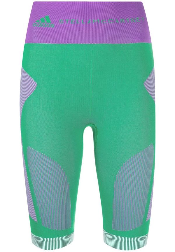 adidas by Stella McCartney TrueStrength sömlösa shorts i stretch - Grön