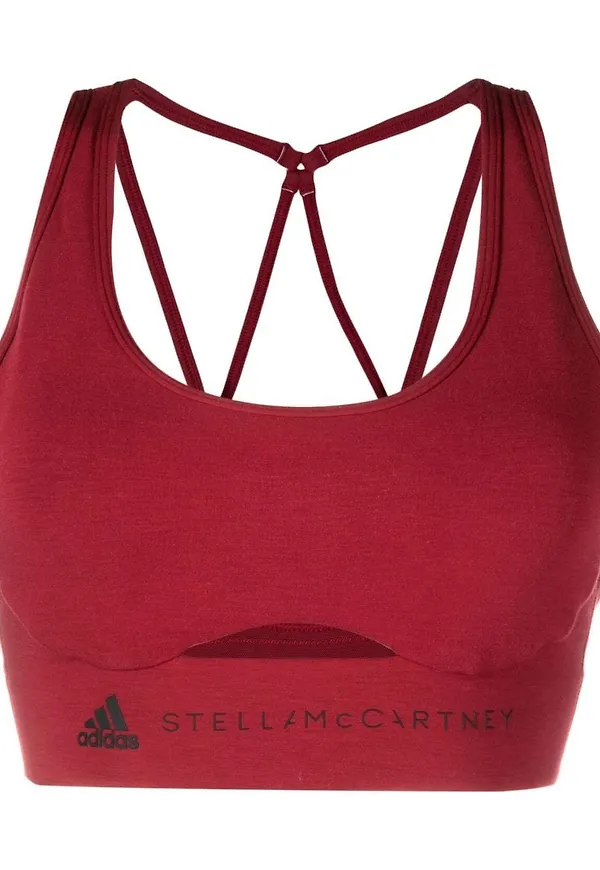 adidas by Stella McCartney TrueStrength yoga sport-BH - Röd