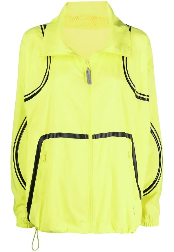 adidas by Stella McCartney träningsjacka med kontrastrand - Gul