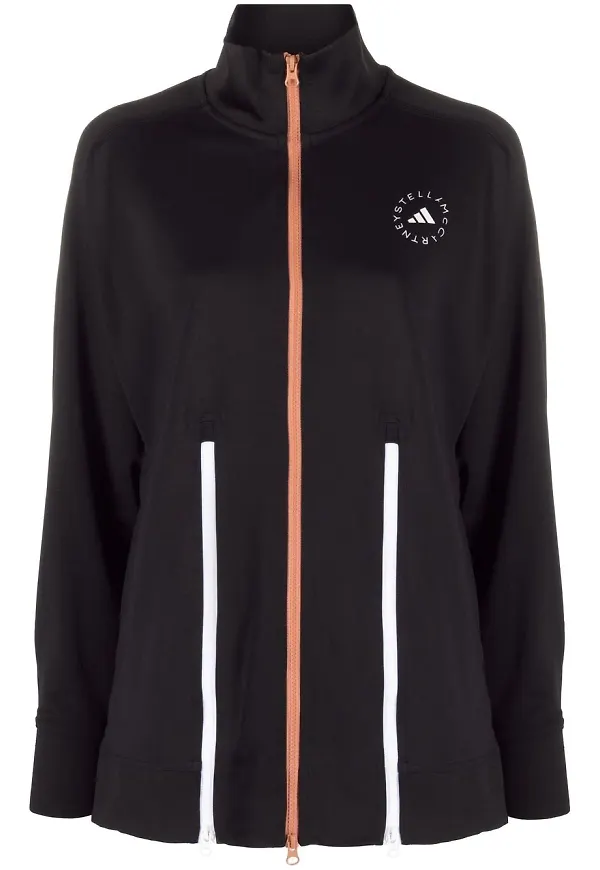 adidas by Stella McCartney träningsjacka med logotyp - Svart