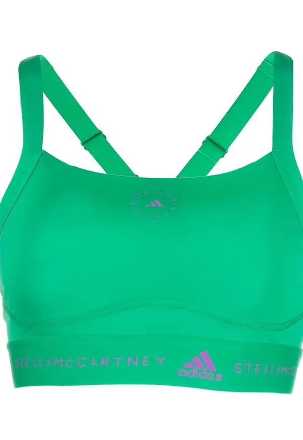 adidas by Stella McCartney träningslinne med logotypband - Grön