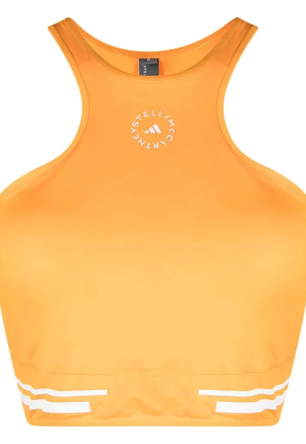 adidas by Stella McCartney träningstopp med logotyp - Orange
