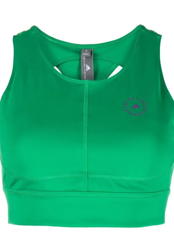 adidas by Stella McCartney träningsväst med logotyp - Grön