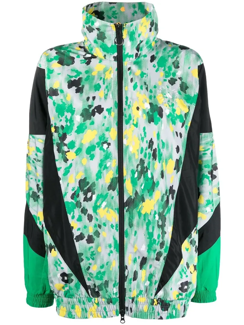 adidas by Stella McCartney vävd träningstopp med tryck - Grön