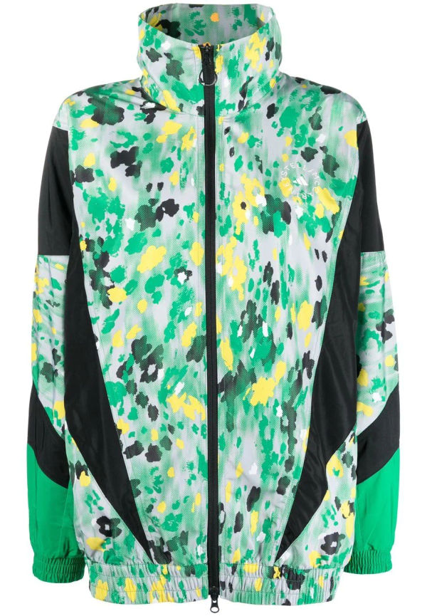 adidas by Stella McCartney vävd träningstopp med tryck - Grön