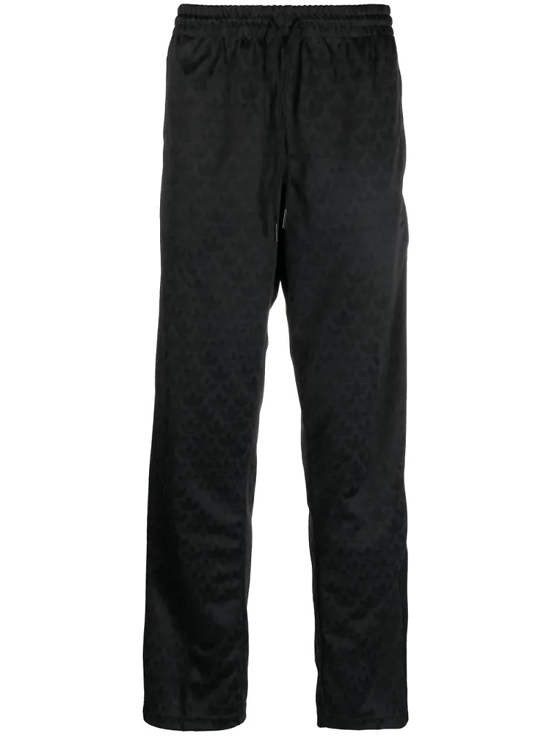 adidas byxor i jacquard med logotyp - Svart