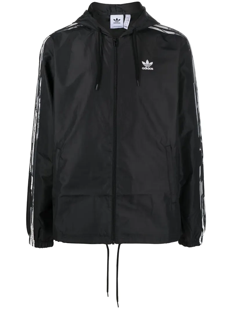 adidas Camo Series vindjacka med randdetalj - Svart