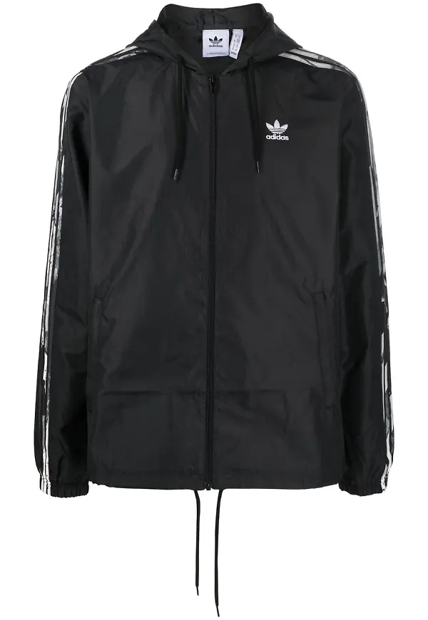 adidas Camo Series vindjacka med randdetalj - Svart