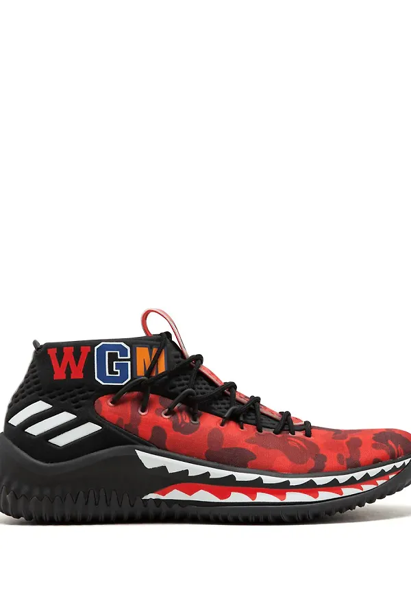 adidas DAME4 Bape sneakers - Röd