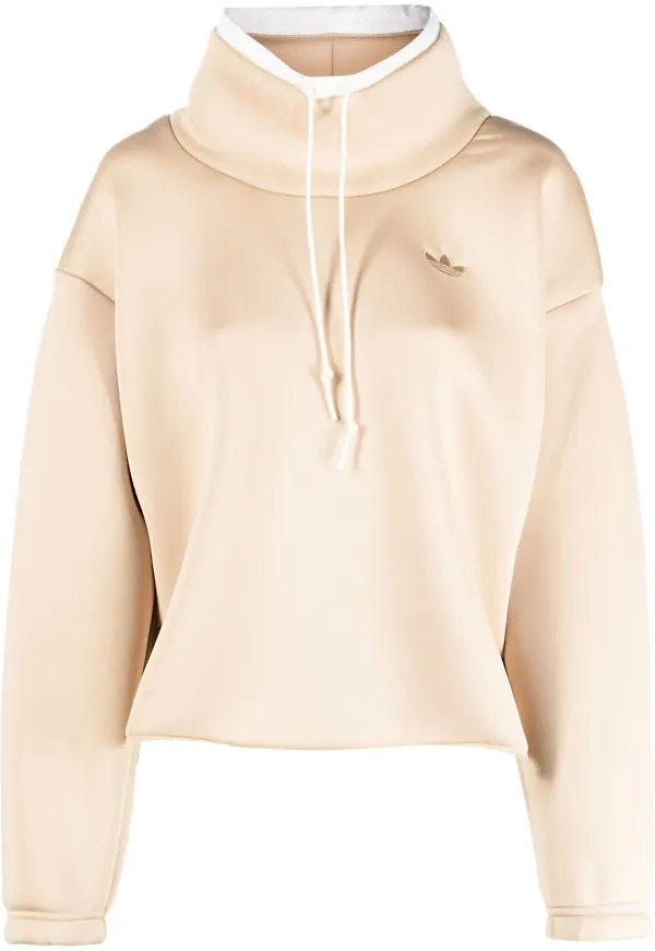 adidas fleecetröja med halv dragkedja - Neutral