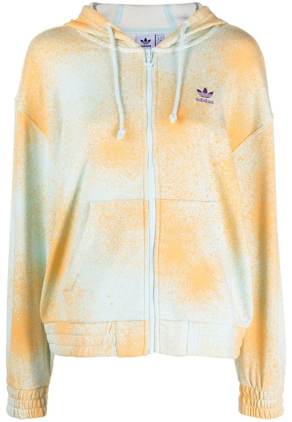 adidas hoodie med dragkedja - Orange