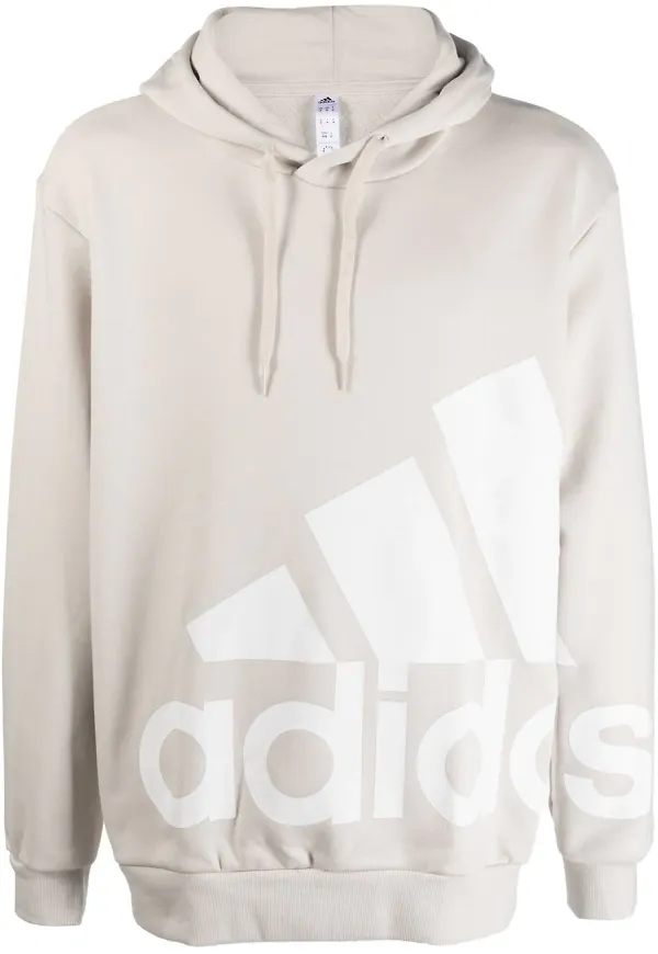 adidas hoodie med logotyp - Neutral