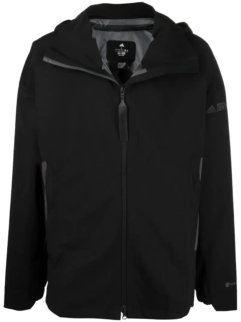 adidas jacka med dragkedja - Svart
