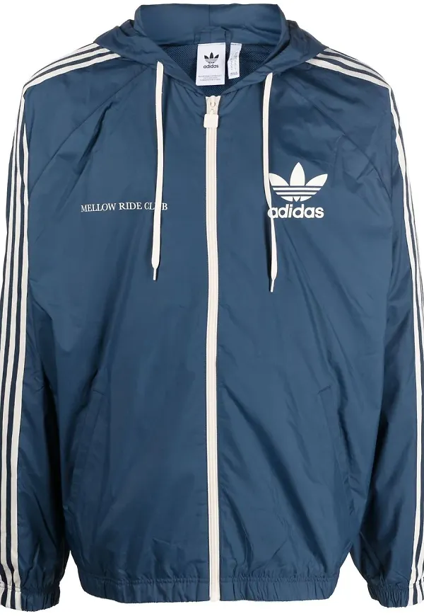 adidas jacka med huva - Blå