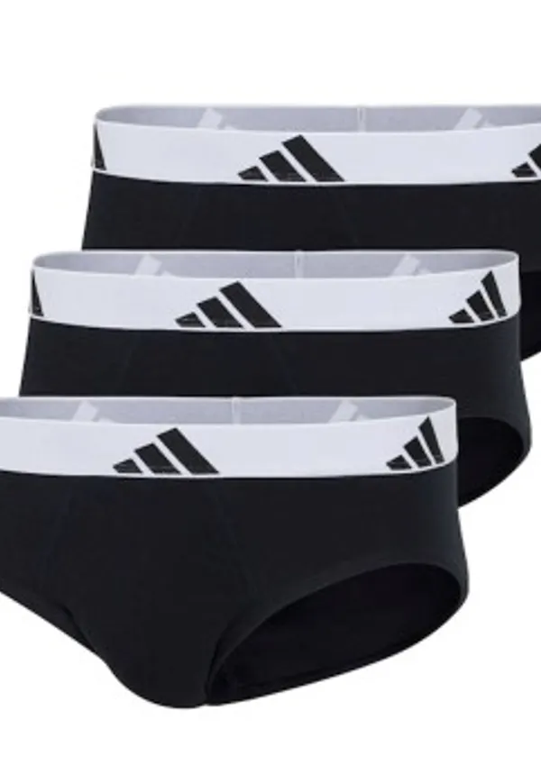 adidas Kalsonger 3P Active Flex Cotton Brief Vit/Svart bomull XX-Large Herr