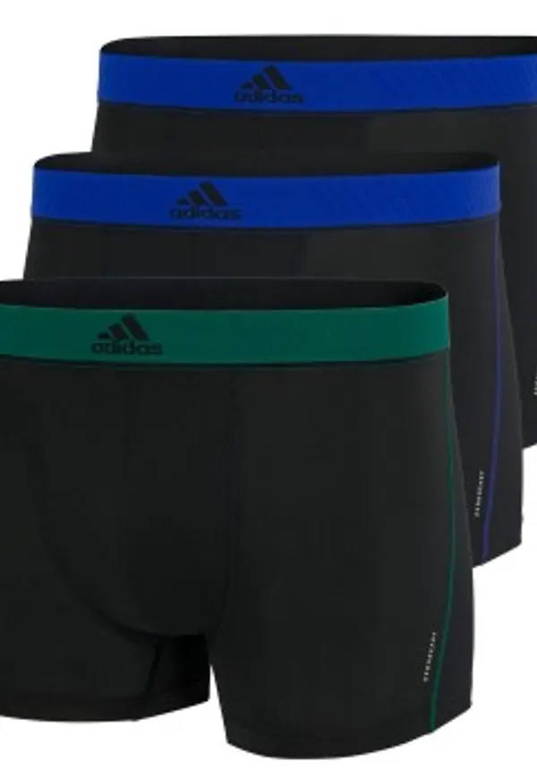 adidas Kalsonger 3P Sport Trunk Blå/Grön polyester Medium Herr