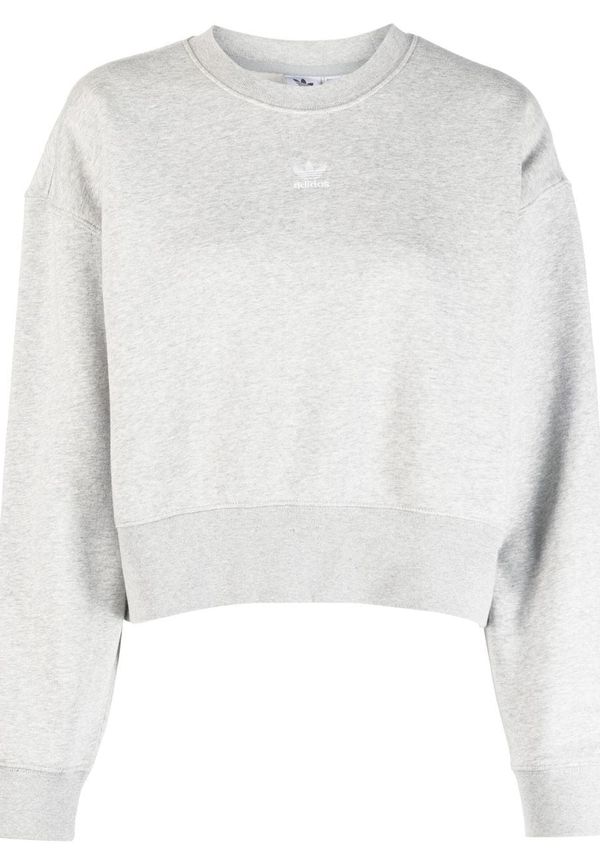 adidas kort fleecetröja - Grå